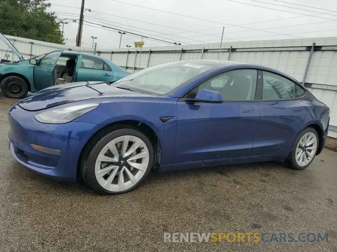 1 fotografías del automóvil dañado 5YJ3E1EA1NF371585 TESLA MODEL 3 2022