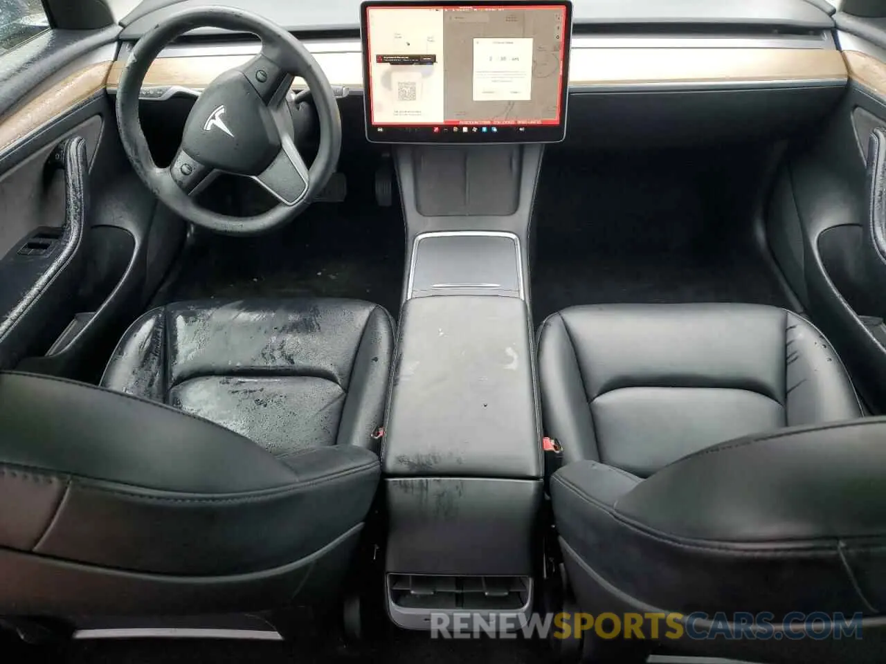 8 fotografías del automóvil dañado 5YJ3E1EA1NF371585 TESLA MODEL 3 2022