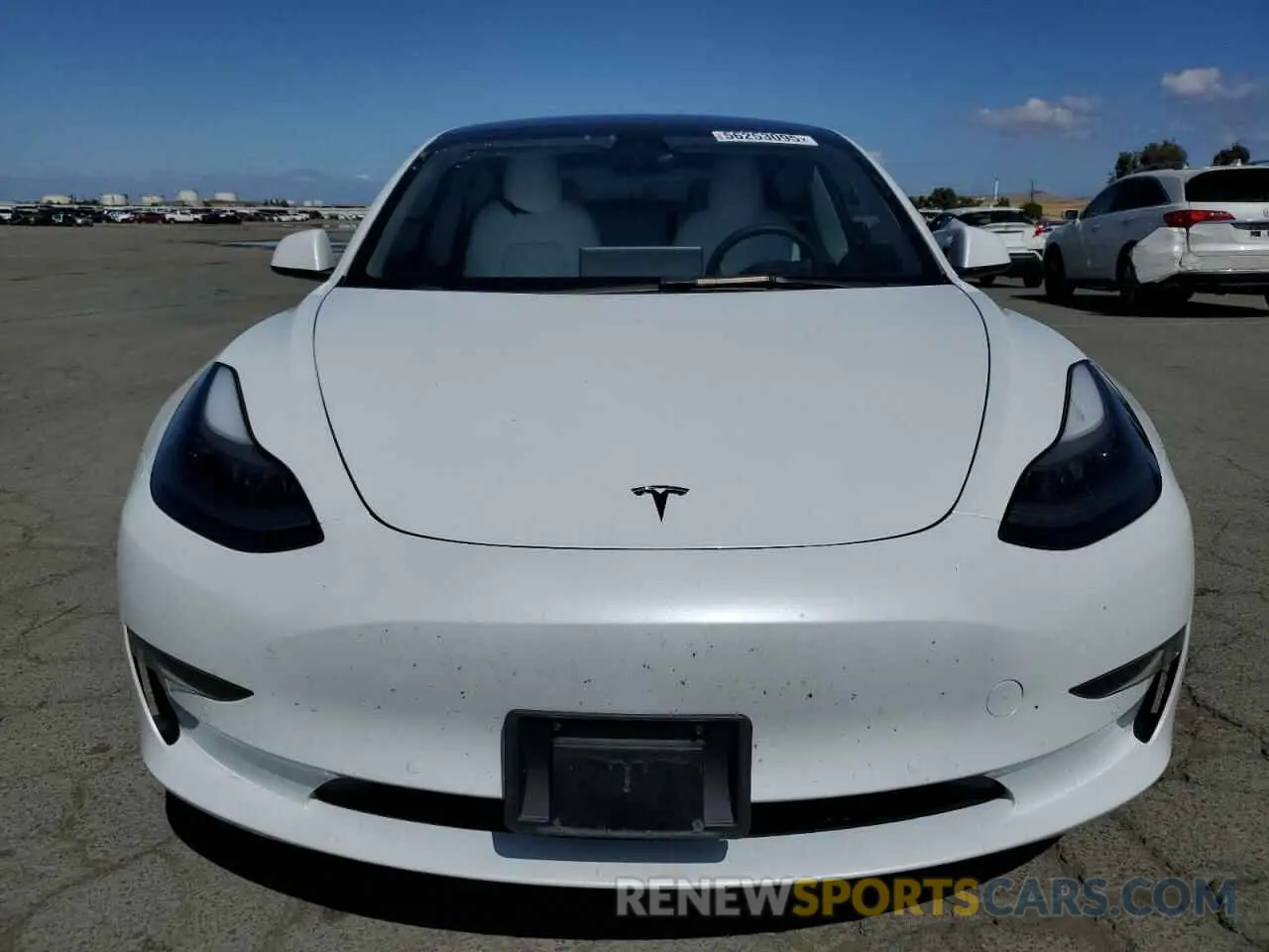 5 fotografías del automóvil dañado 5YJ3E1EA1NF373904 TESLA MODEL 3 2022