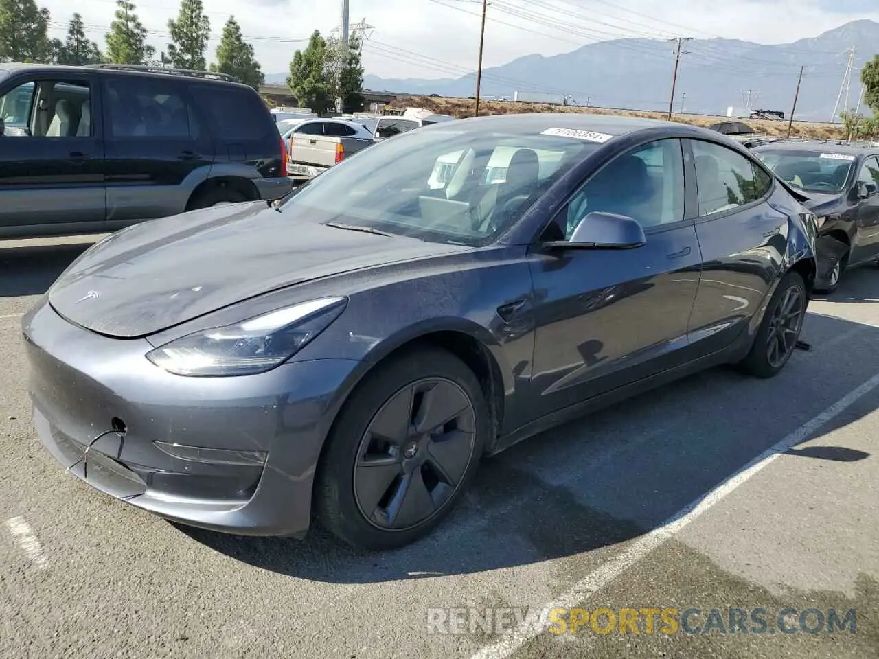 1 fotografías del automóvil dañado 5YJ3E1EA2NF114936 TESLA MODEL 3 2022