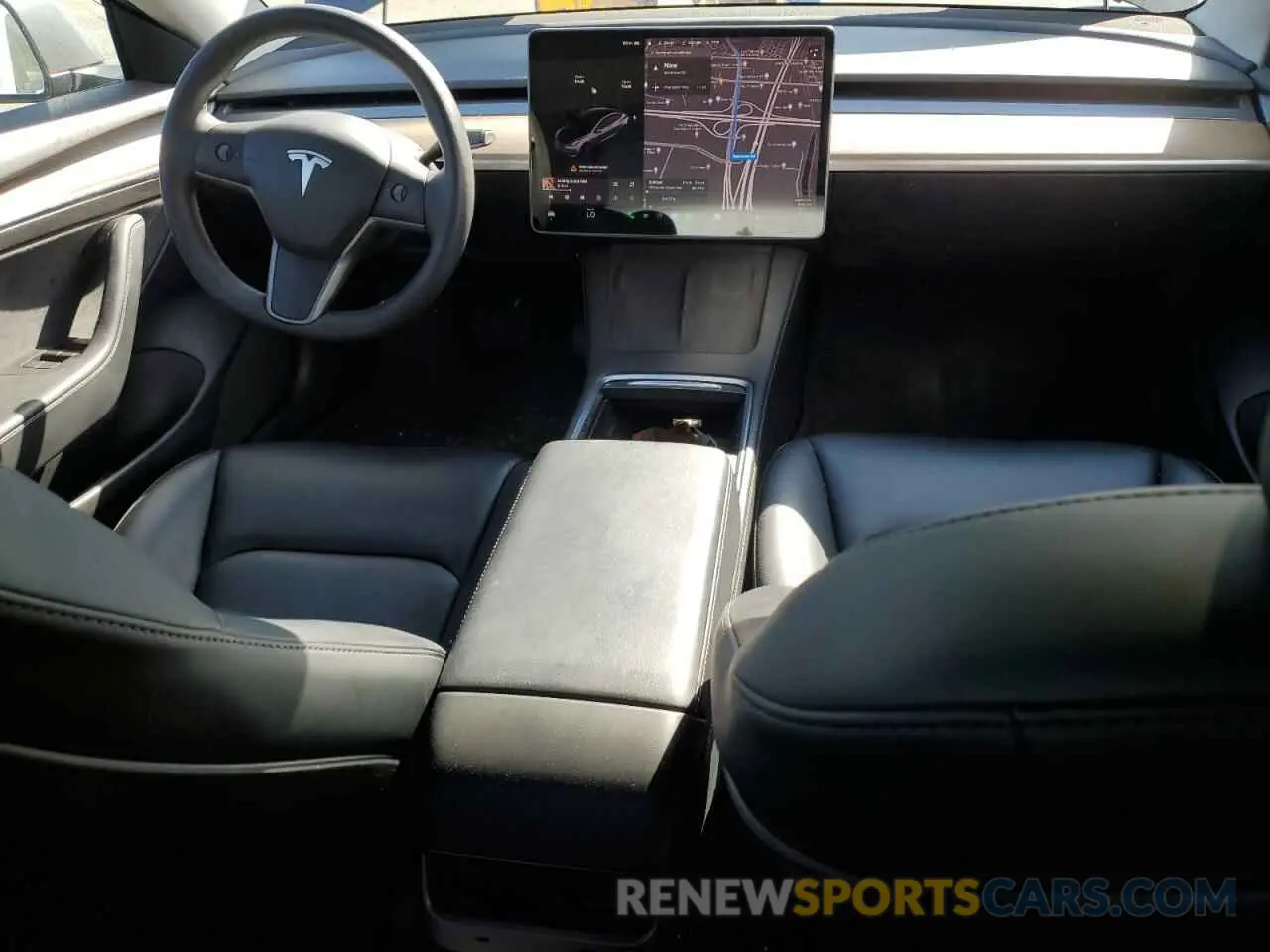 8 fotografías del automóvil dañado 5YJ3E1EA2NF114936 TESLA MODEL 3 2022