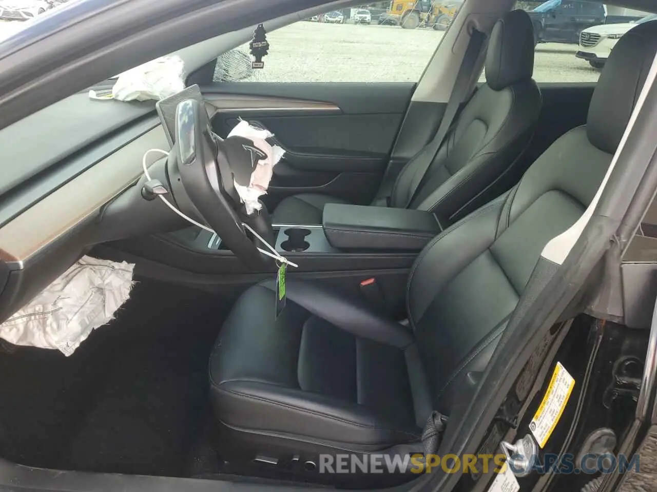 7 fotografías del automóvil dañado 5YJ3E1EA2NF124334 TESLA MODEL 3 2022