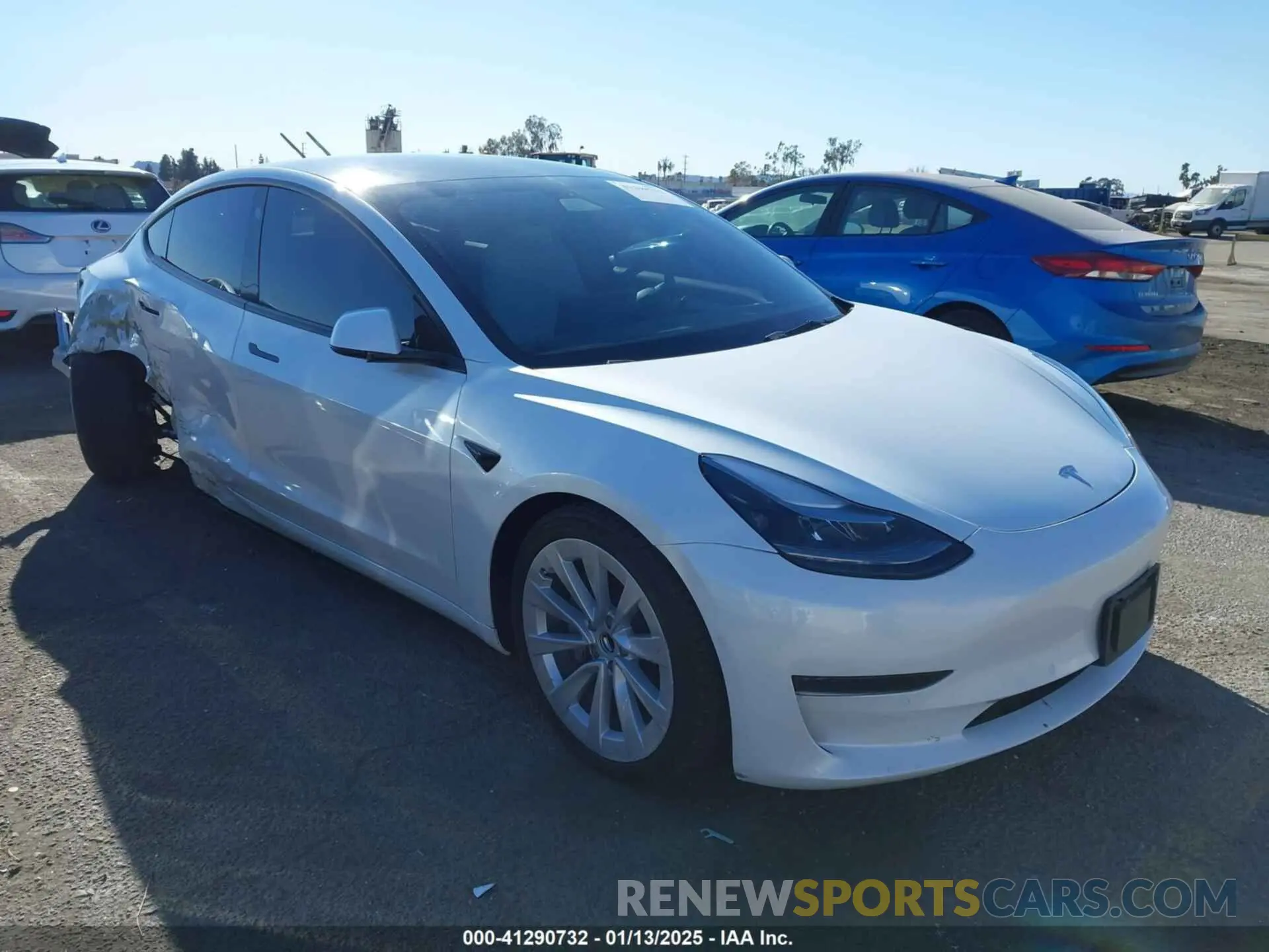 1 fotografías del automóvil dañado 5YJ3E1EA2NF130747 TESLA MODEL 3 2022
