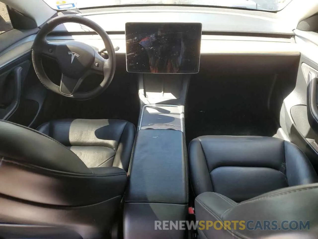 8 fotografías del automóvil dañado 5YJ3E1EA2NF188955 TESLA MODEL 3 2022