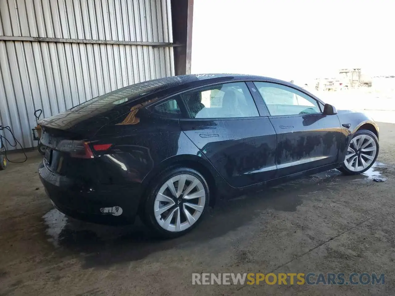3 fotografías del automóvil dañado 5YJ3E1EA2NF190124 TESLA MODEL 3 2022