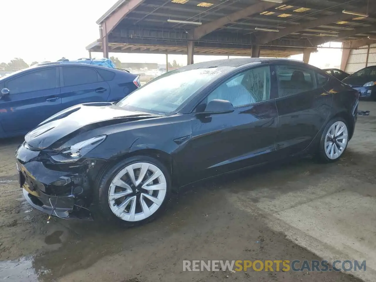 1 fotografías del automóvil dañado 5YJ3E1EA2NF190723 TESLA MODEL 3 2022