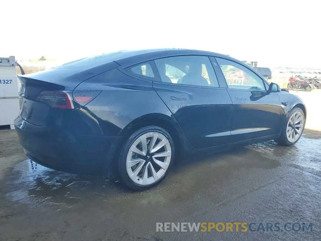 3 fotografías del automóvil dañado 5YJ3E1EA2NF190723 TESLA MODEL 3 2022