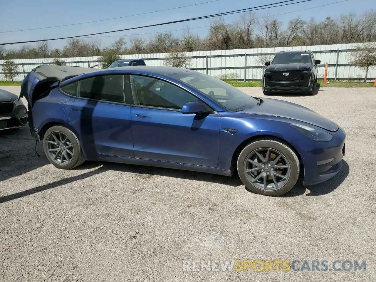 4 fotografías del automóvil dañado 5YJ3E1EA2NF191211 TESLA MODEL 3 2022