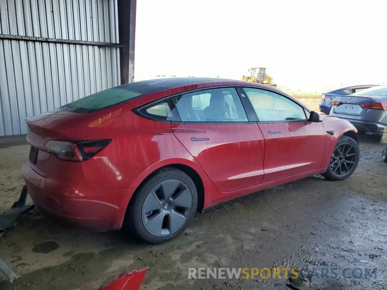 3 fotografías del automóvil dañado 5YJ3E1EA2NF286657 TESLA MODEL 3 2022