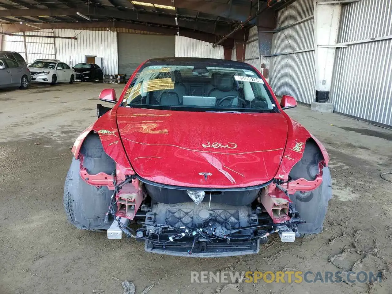 5 fotografías del automóvil dañado 5YJ3E1EA2NF286657 TESLA MODEL 3 2022