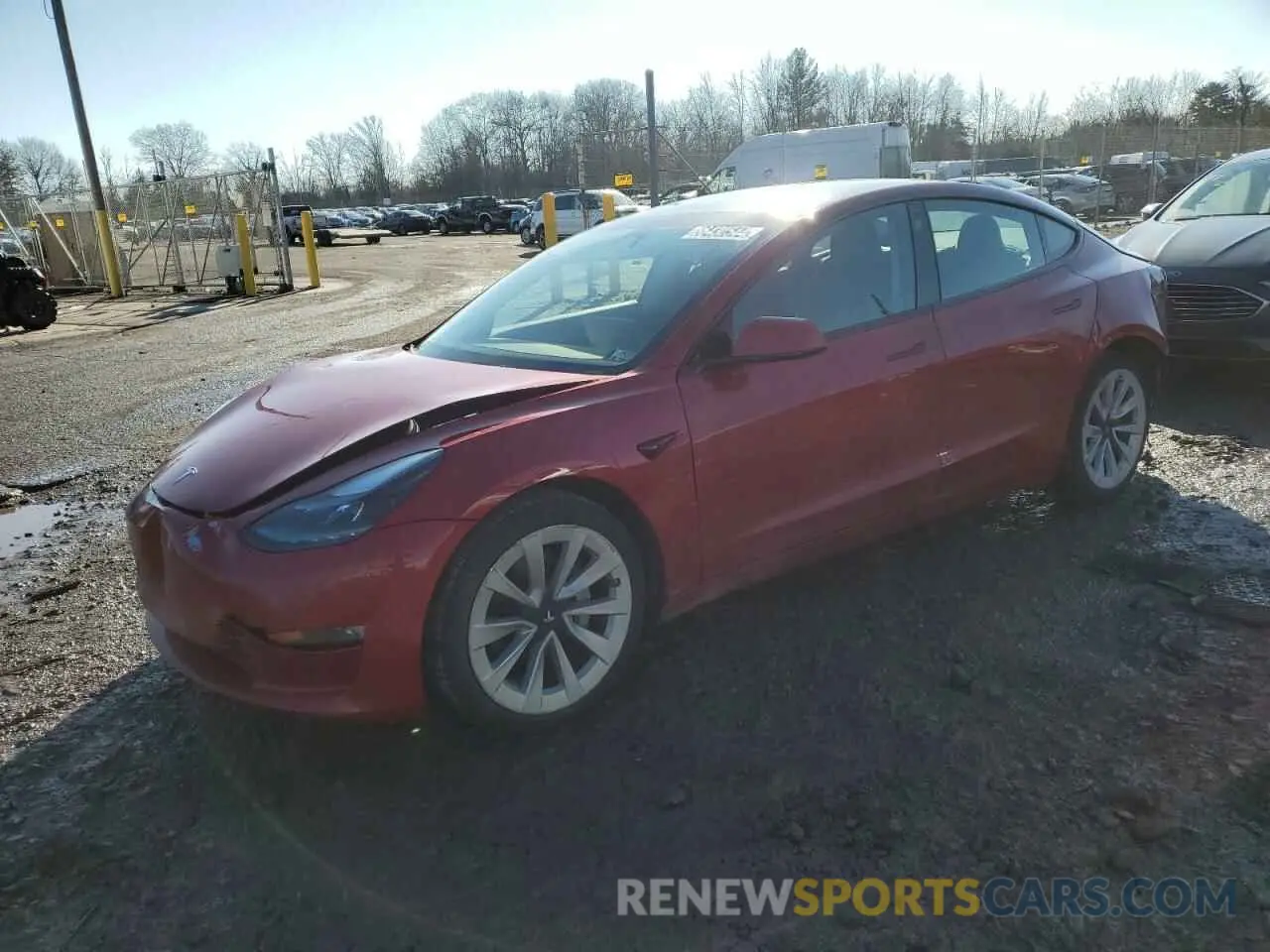 1 fotografías del automóvil dañado 5YJ3E1EA2NF288361 TESLA MODEL 3 2022