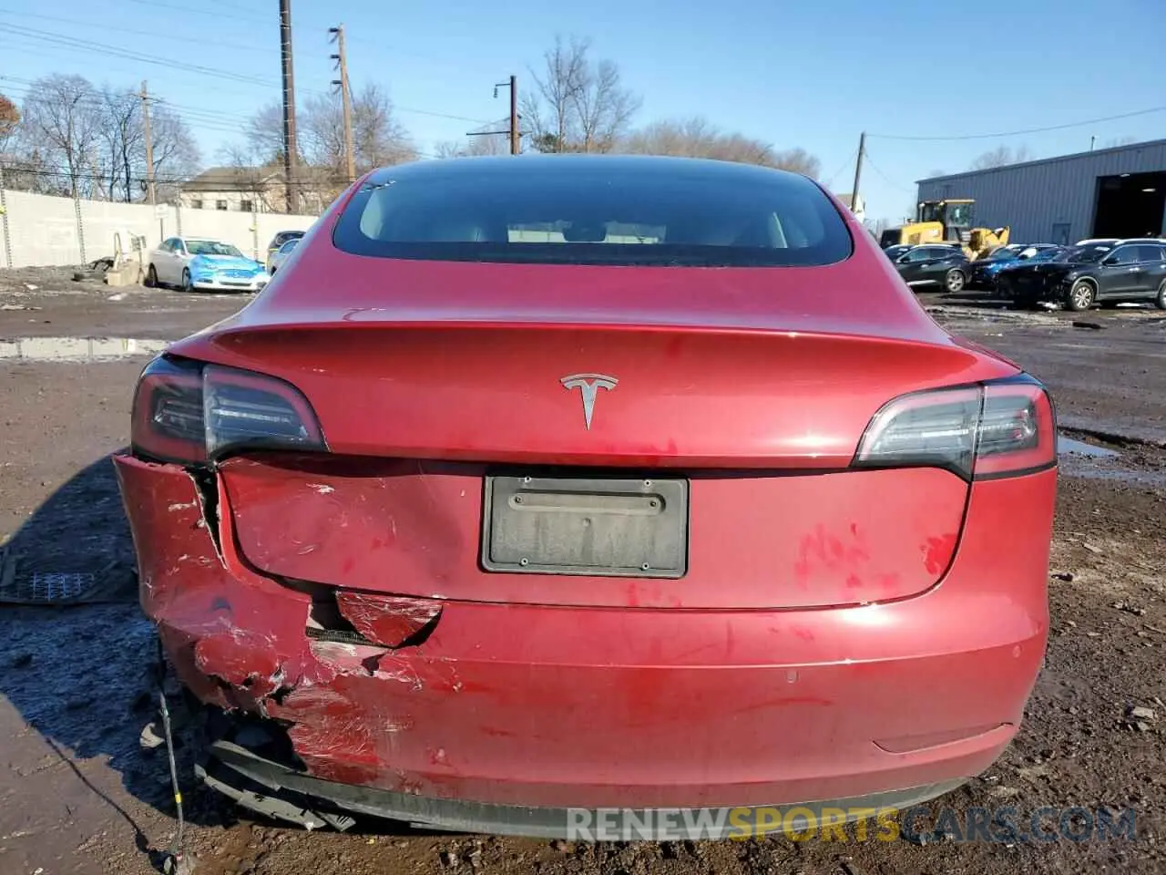 6 fotografías del automóvil dañado 5YJ3E1EA2NF288361 TESLA MODEL 3 2022