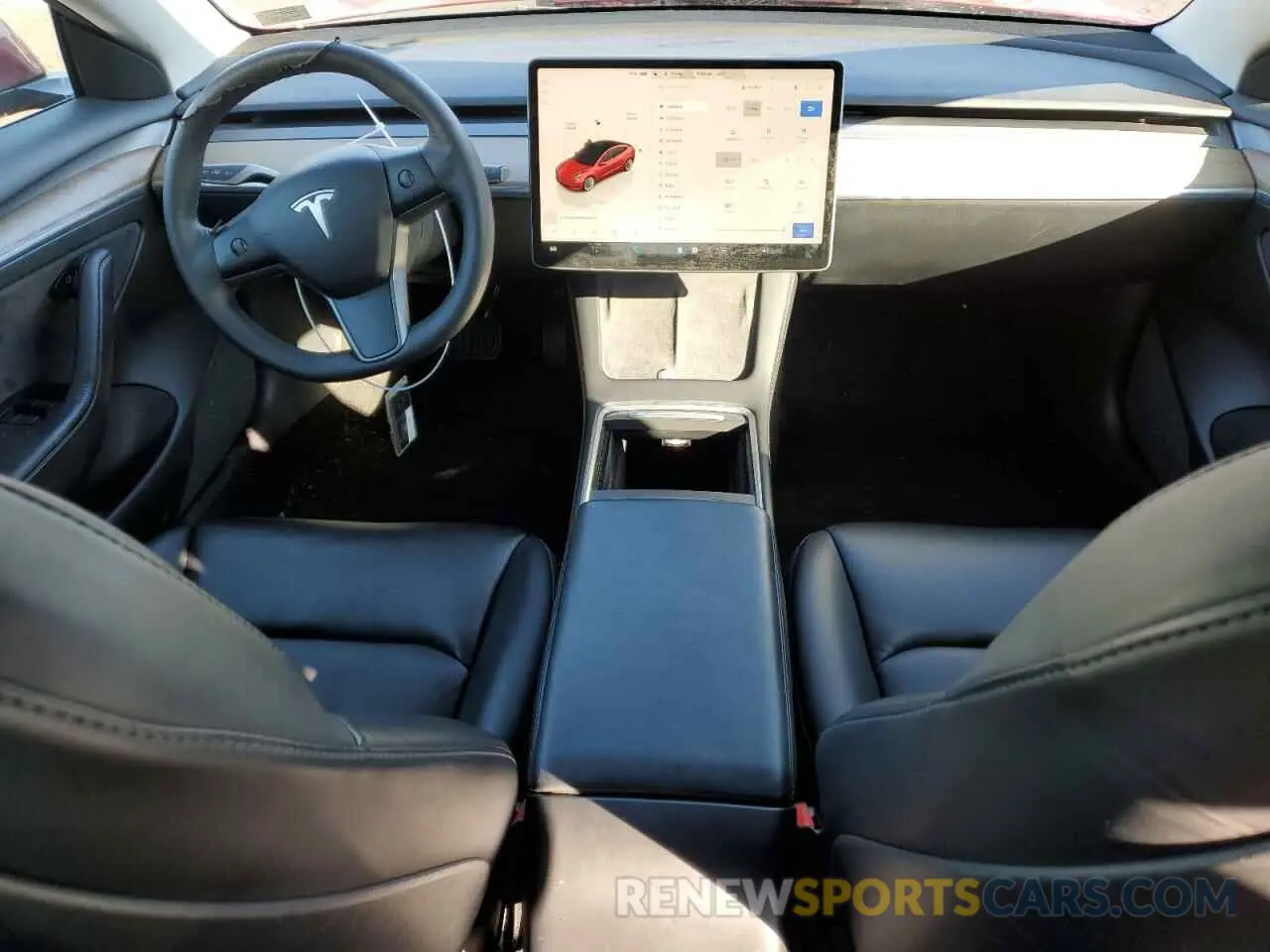 8 fotografías del automóvil dañado 5YJ3E1EA2NF288361 TESLA MODEL 3 2022