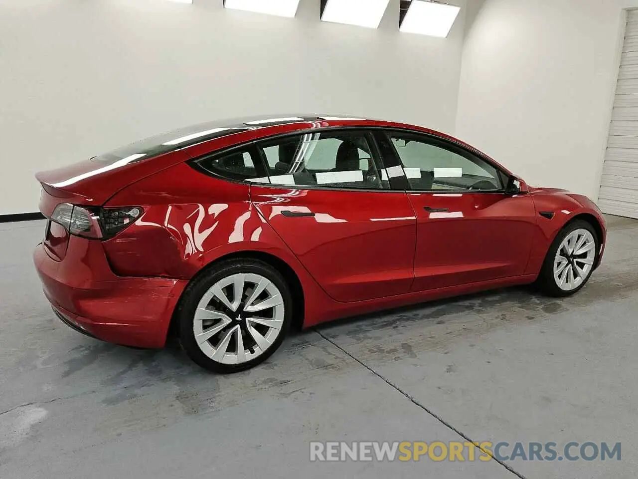 3 fotografías del automóvil dañado 5YJ3E1EA2NF289980 TESLA MODEL 3 2022
