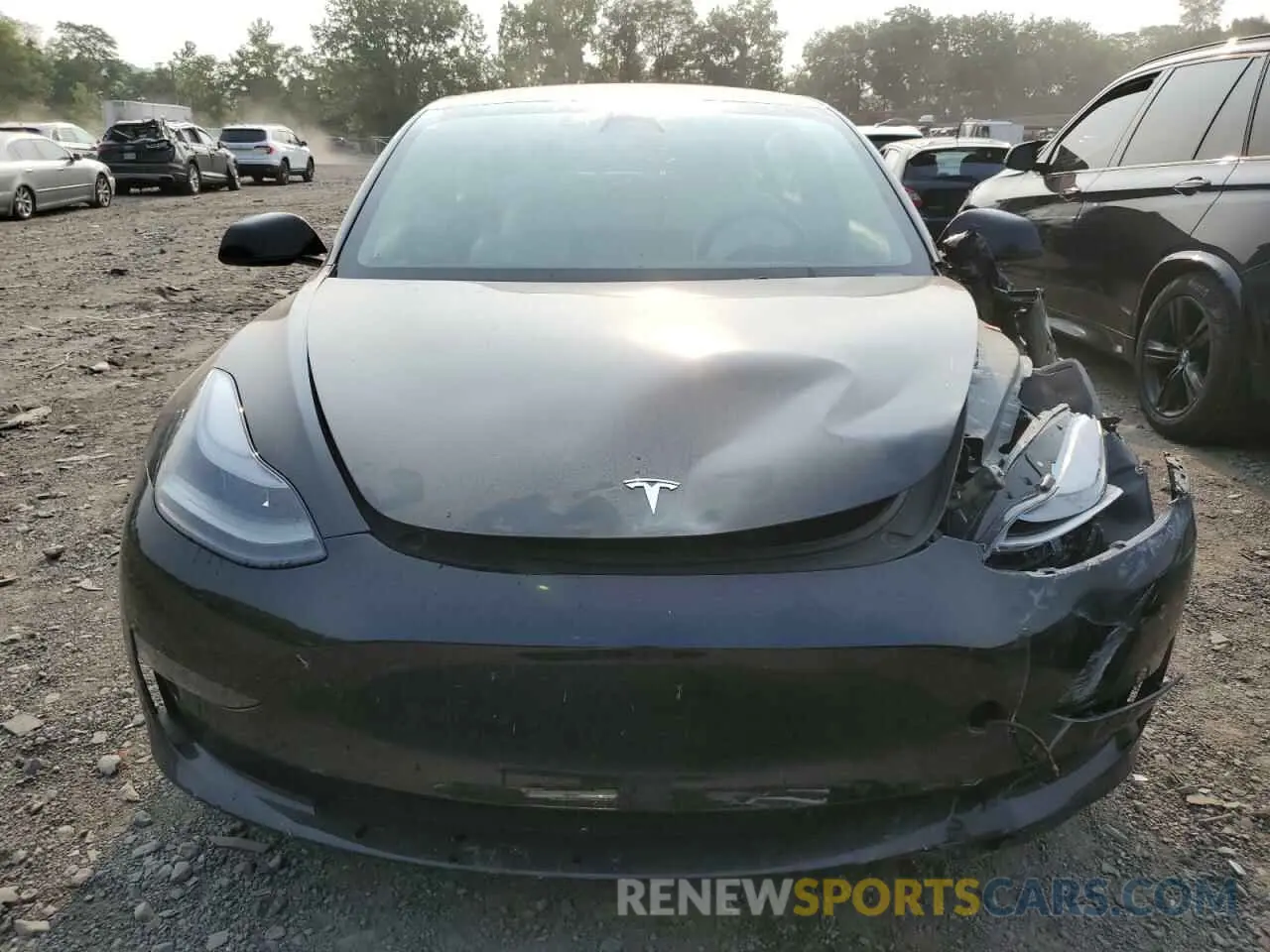 5 fotografías del automóvil dañado 5YJ3E1EA2NF302629 TESLA MODEL 3 2022