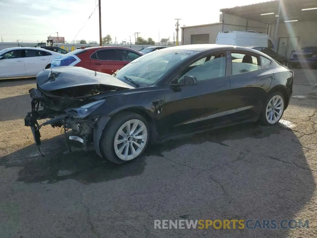 1 fotografías del automóvil dañado 5YJ3E1EA2NF304638 TESLA MODEL 3 2022