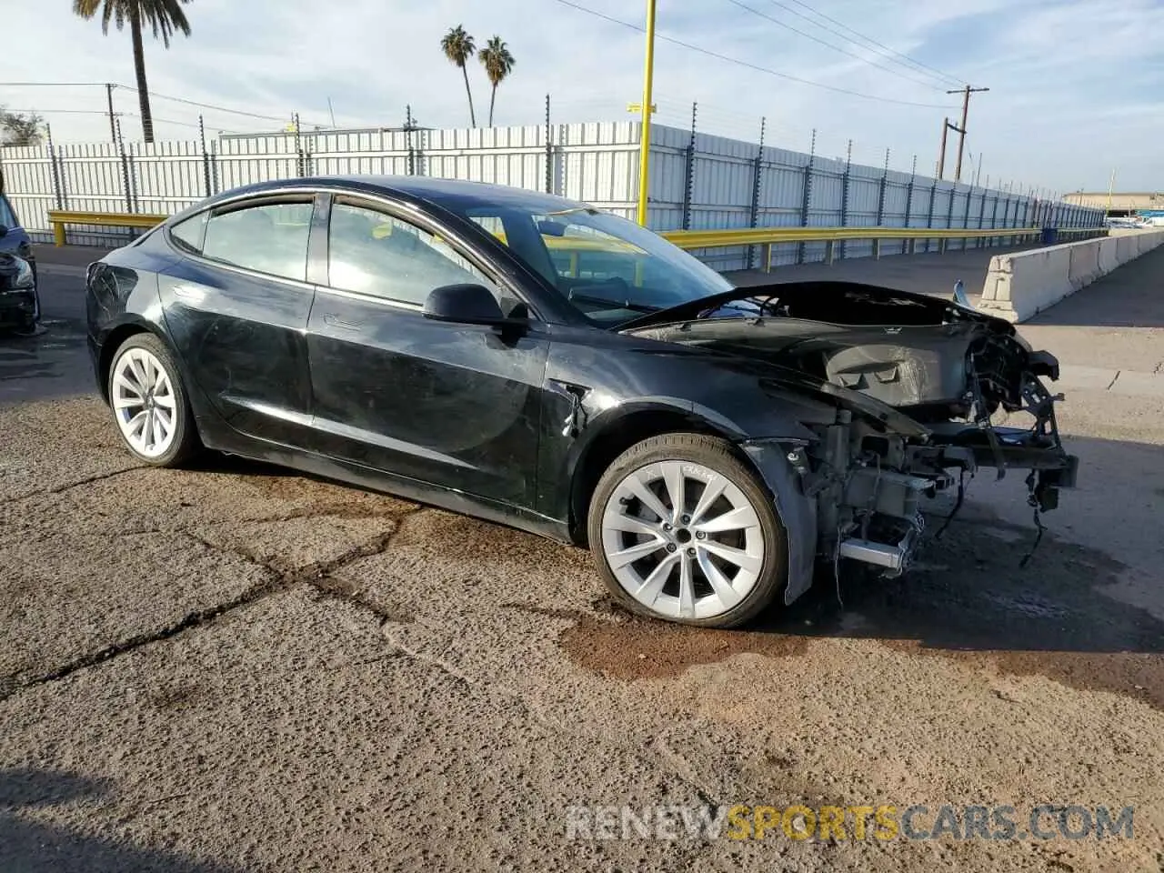 4 fotografías del automóvil dañado 5YJ3E1EA2NF304638 TESLA MODEL 3 2022