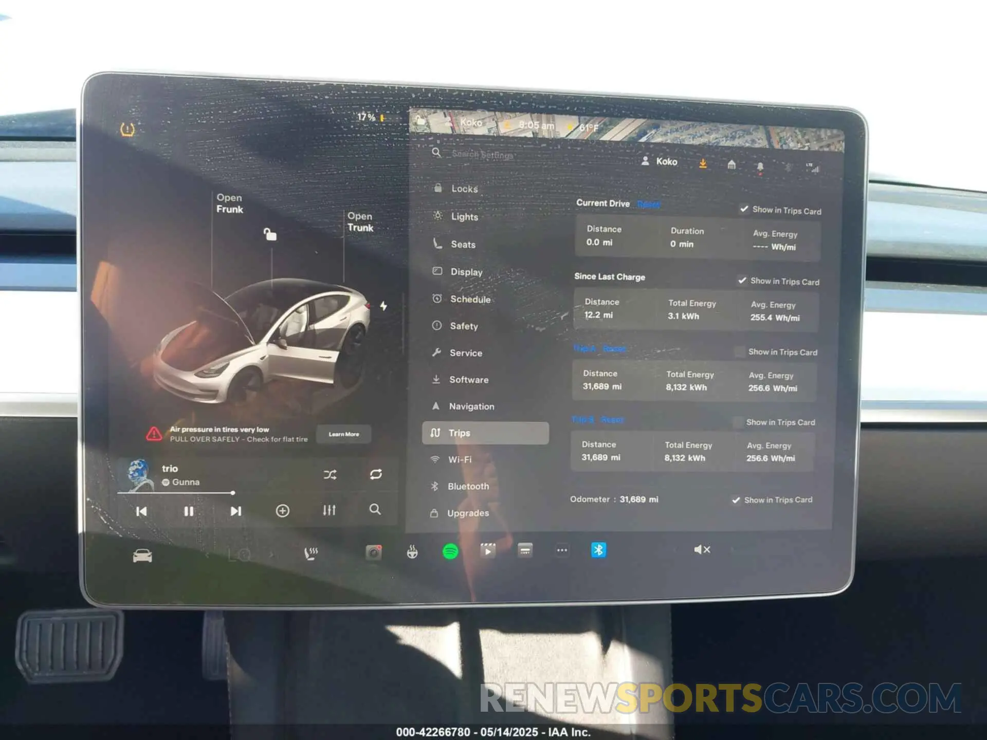 7 fotografías del automóvil dañado 5YJ3E1EA2NF315607 TESLA MODEL 3 2022