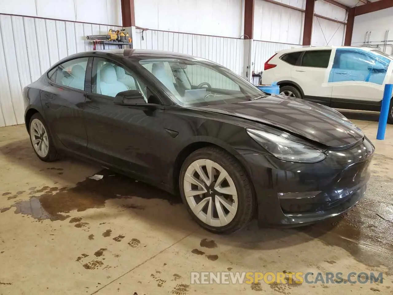 4 fotografías del automóvil dañado 5YJ3E1EA2NF336151 TESLA MODEL 3 2022