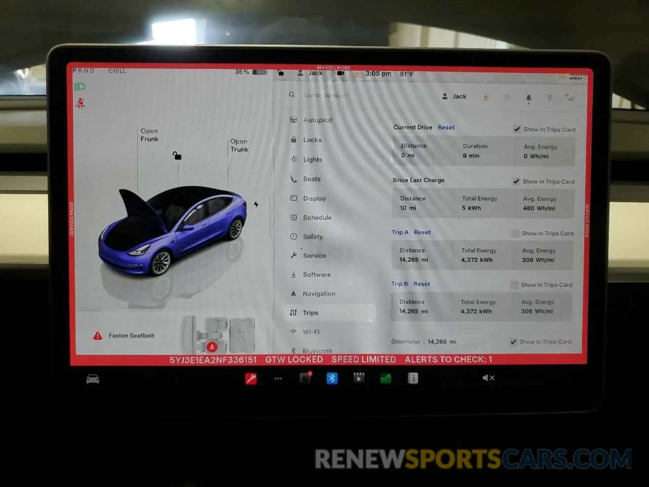 9 fotografías del automóvil dañado 5YJ3E1EA2NF336151 TESLA MODEL 3 2022