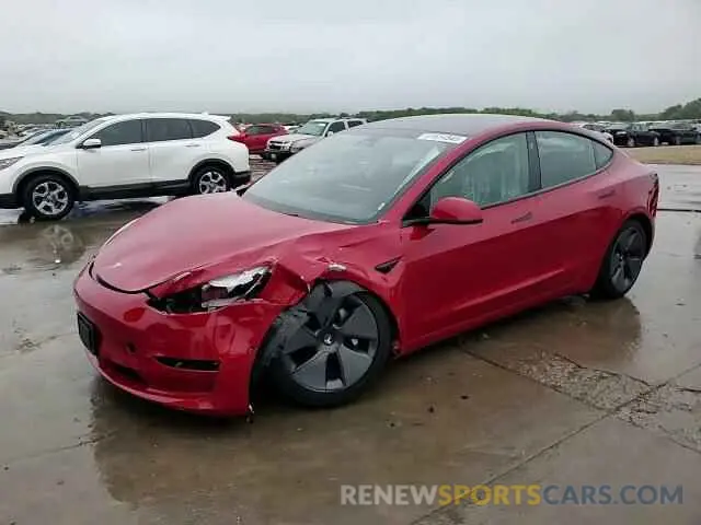 14 fotografías del automóvil dañado 5YJ3E1EA2NF341561 TESLA MODEL 3 2022
