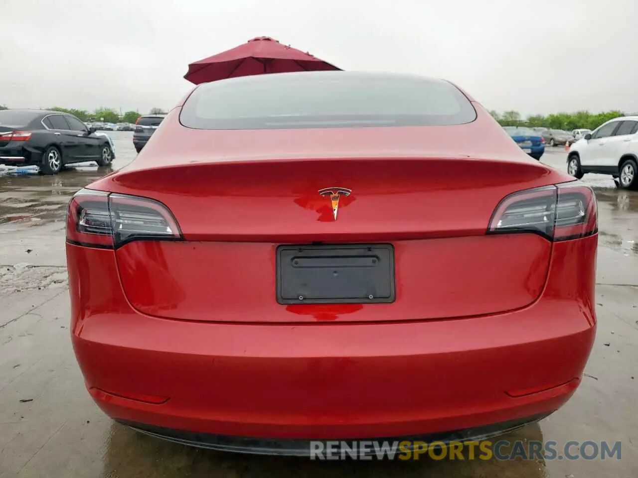 6 fotografías del automóvil dañado 5YJ3E1EA2NF341561 TESLA MODEL 3 2022