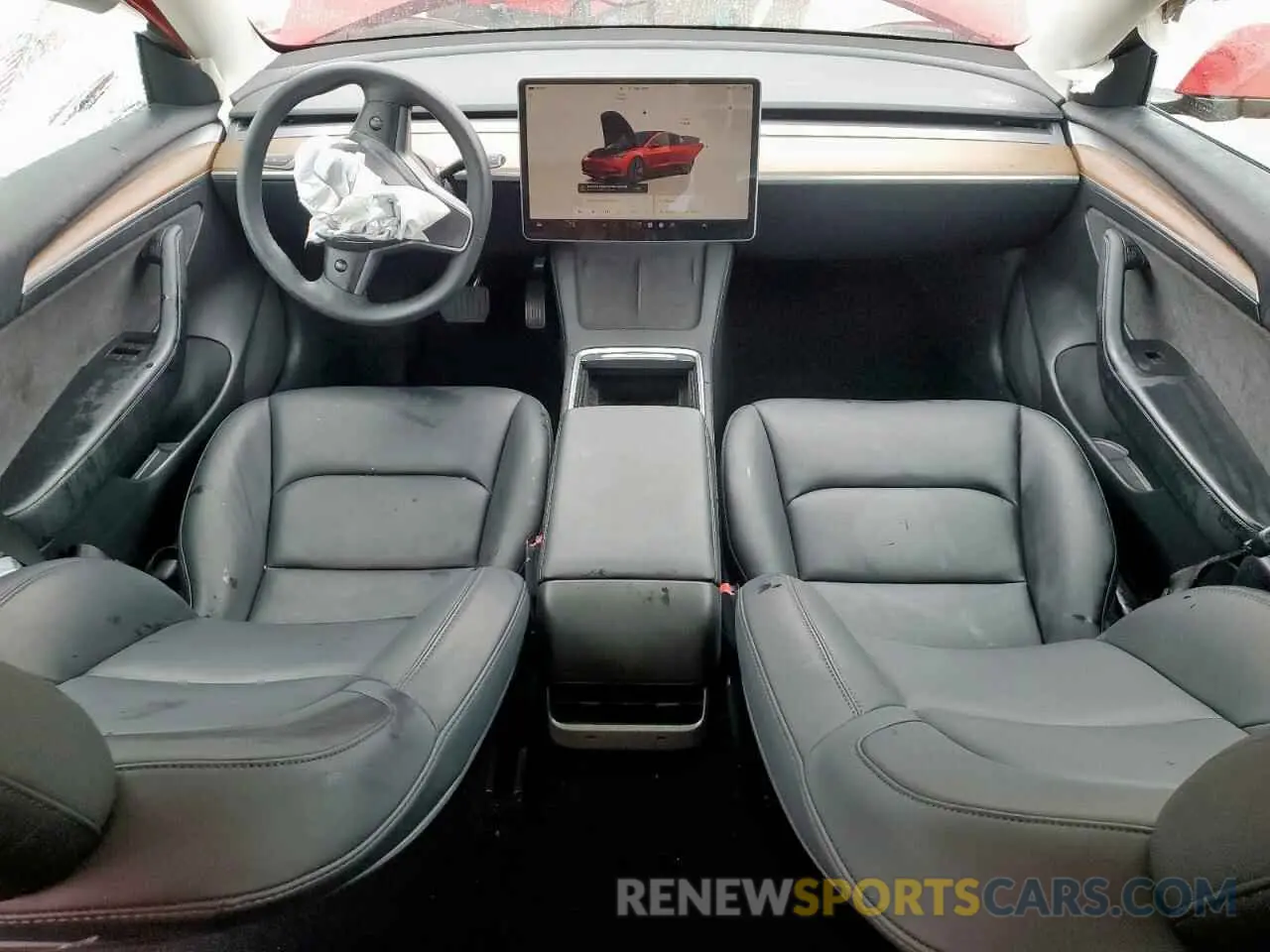 8 fotografías del automóvil dañado 5YJ3E1EA2NF341561 TESLA MODEL 3 2022