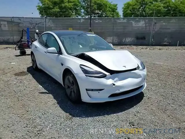 13 fotografías del automóvil dañado 5YJ3E1EA2NF346078 TESLA MODEL 3 2022