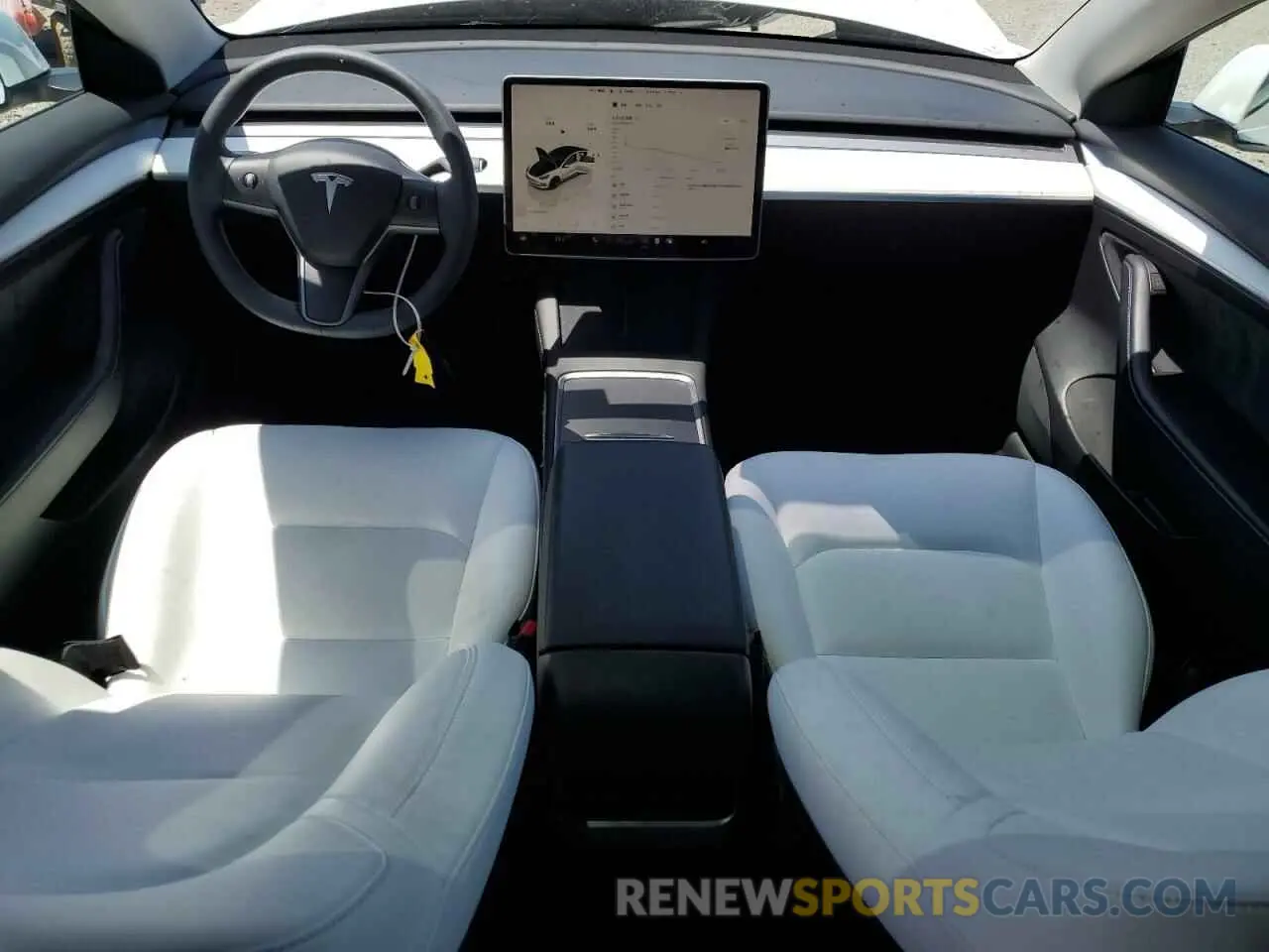 8 fotografías del automóvil dañado 5YJ3E1EA2NF346078 TESLA MODEL 3 2022
