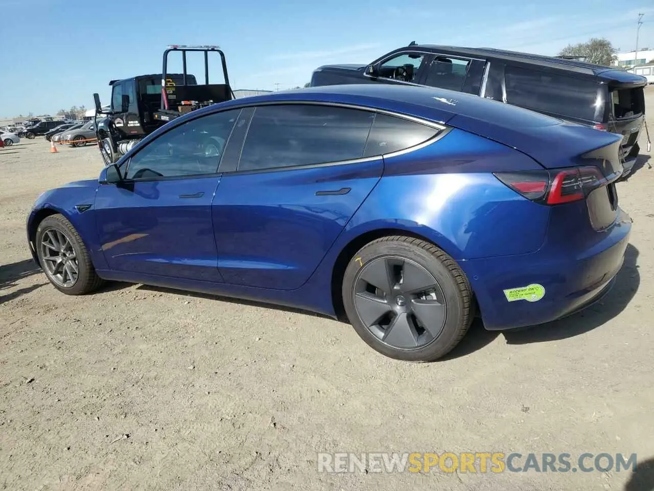 2 fotografías del automóvil dañado 5YJ3E1EA2NF351474 TESLA MODEL 3 2022
