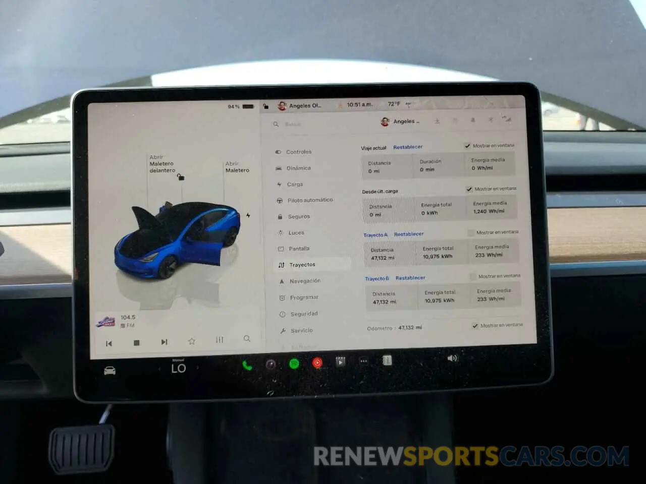 9 fotografías del automóvil dañado 5YJ3E1EA2NF351474 TESLA MODEL 3 2022