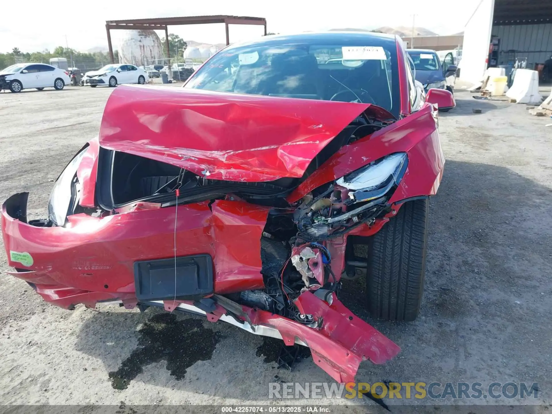 6 fotografías del automóvil dañado 5YJ3E1EA2NF354326 TESLA MODEL 3 2022