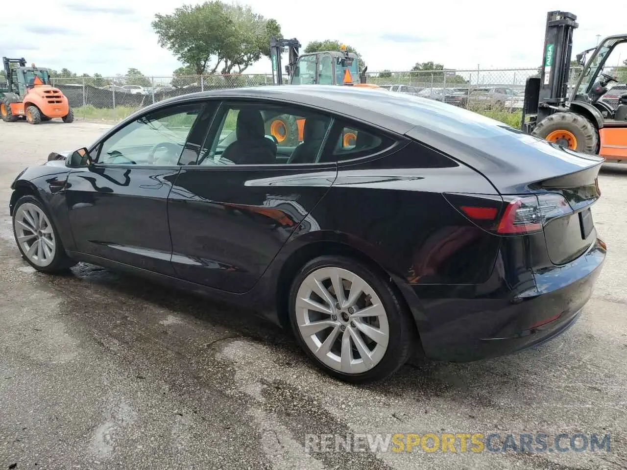 2 fotografías del automóvil dañado 5YJ3E1EA2NF371742 TESLA MODEL 3 2022