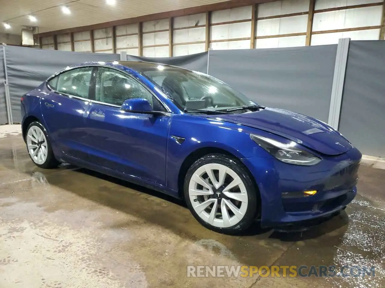 4 fotografías del automóvil dañado 5YJ3E1EA2NF372261 TESLA MODEL 3 2022