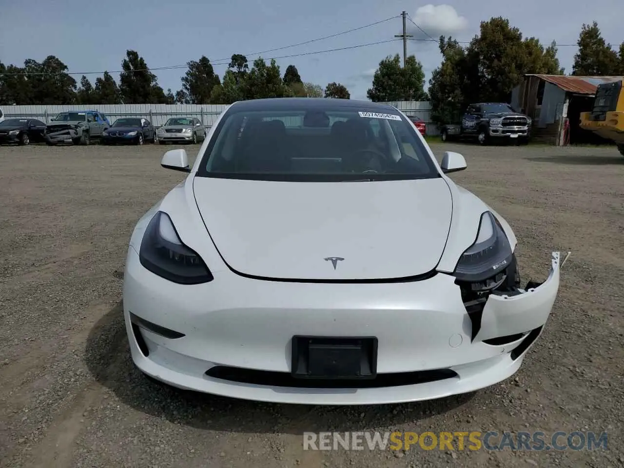 5 fotografías del automóvil dañado 5YJ3E1EA3NF102732 TESLA MODEL 3 2022