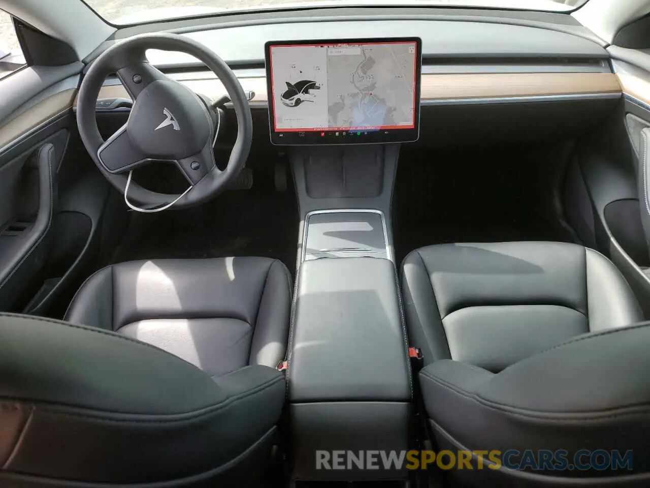 8 fotografías del automóvil dañado 5YJ3E1EA3NF102732 TESLA MODEL 3 2022