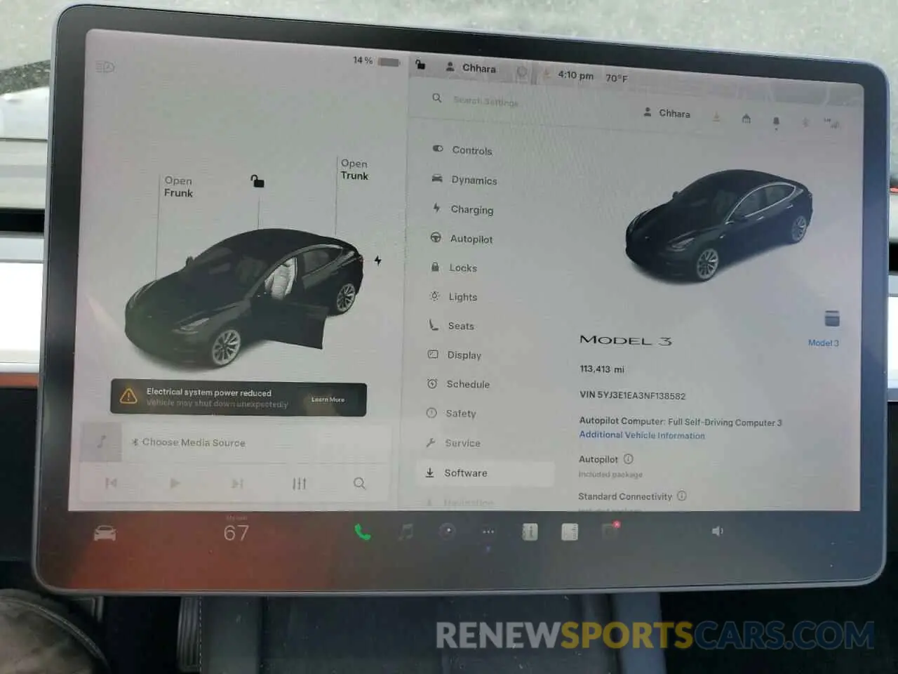 9 fotografías del automóvil dañado 5YJ3E1EA3NF138582 TESLA MODEL 3 2022