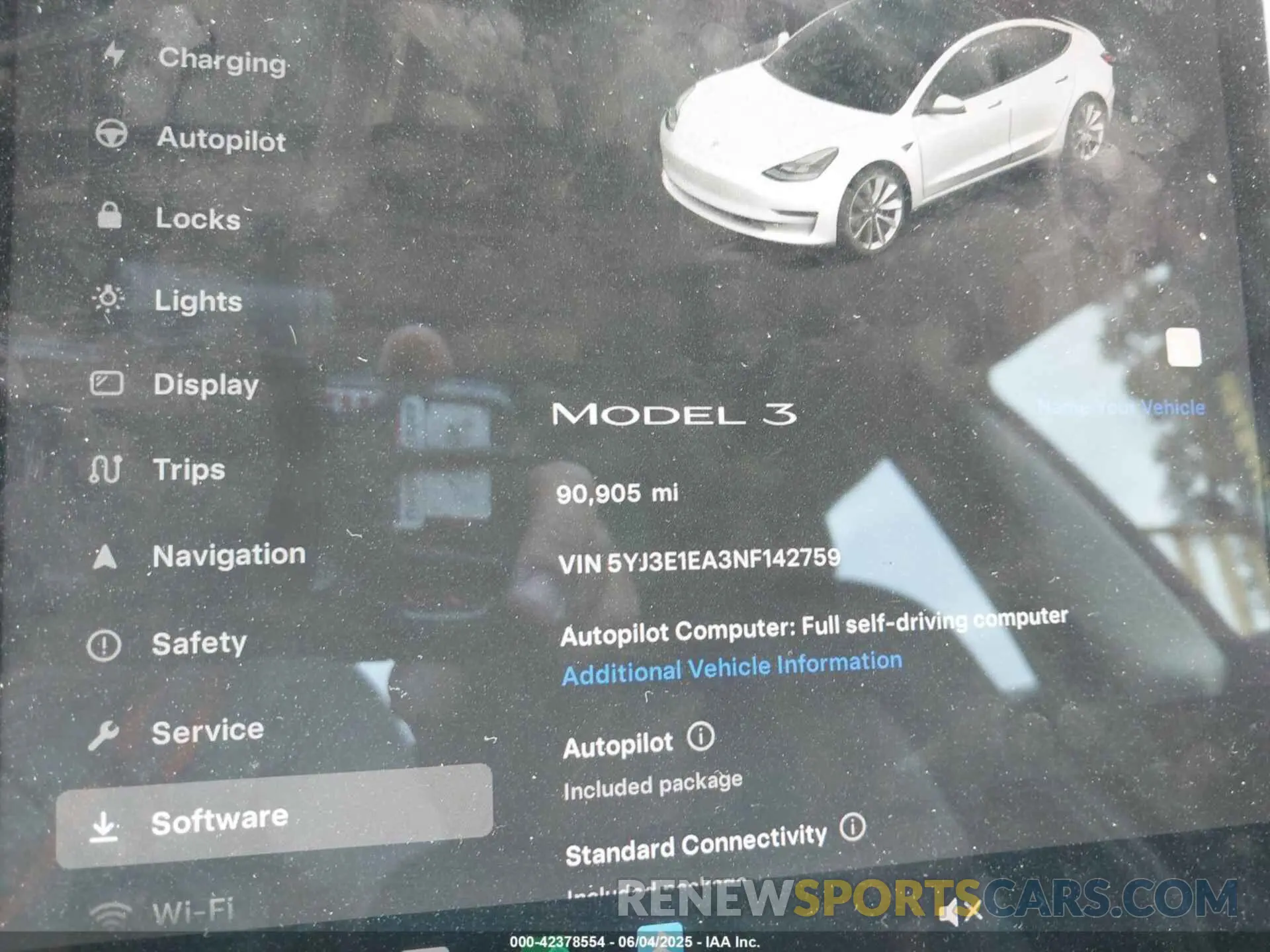7 fotografías del automóvil dañado 5YJ3E1EA3NF142759 TESLA MODEL 3 2022