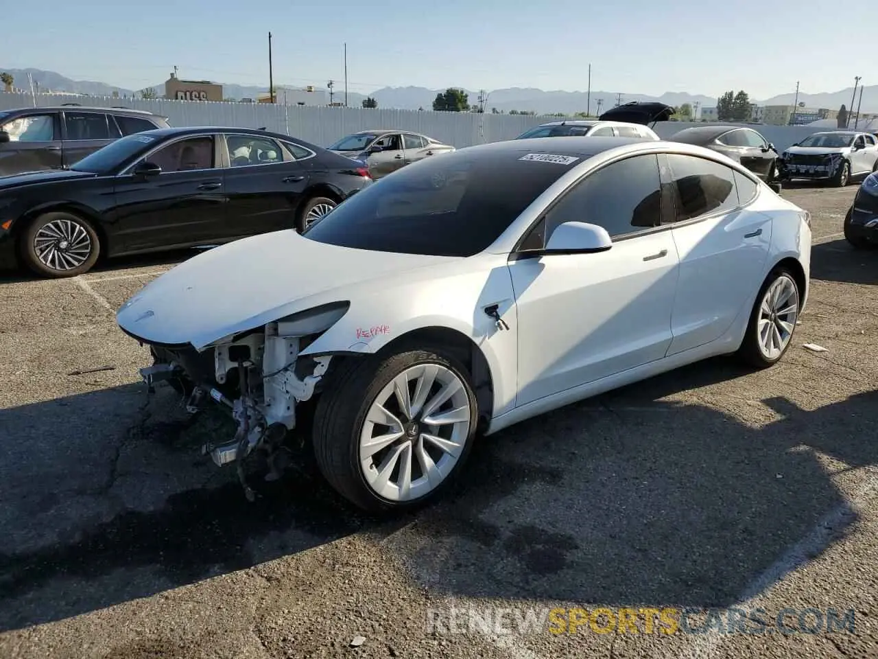 1 fotografías del automóvil dañado 5YJ3E1EA3NF145161 TESLA MODEL 3 2022