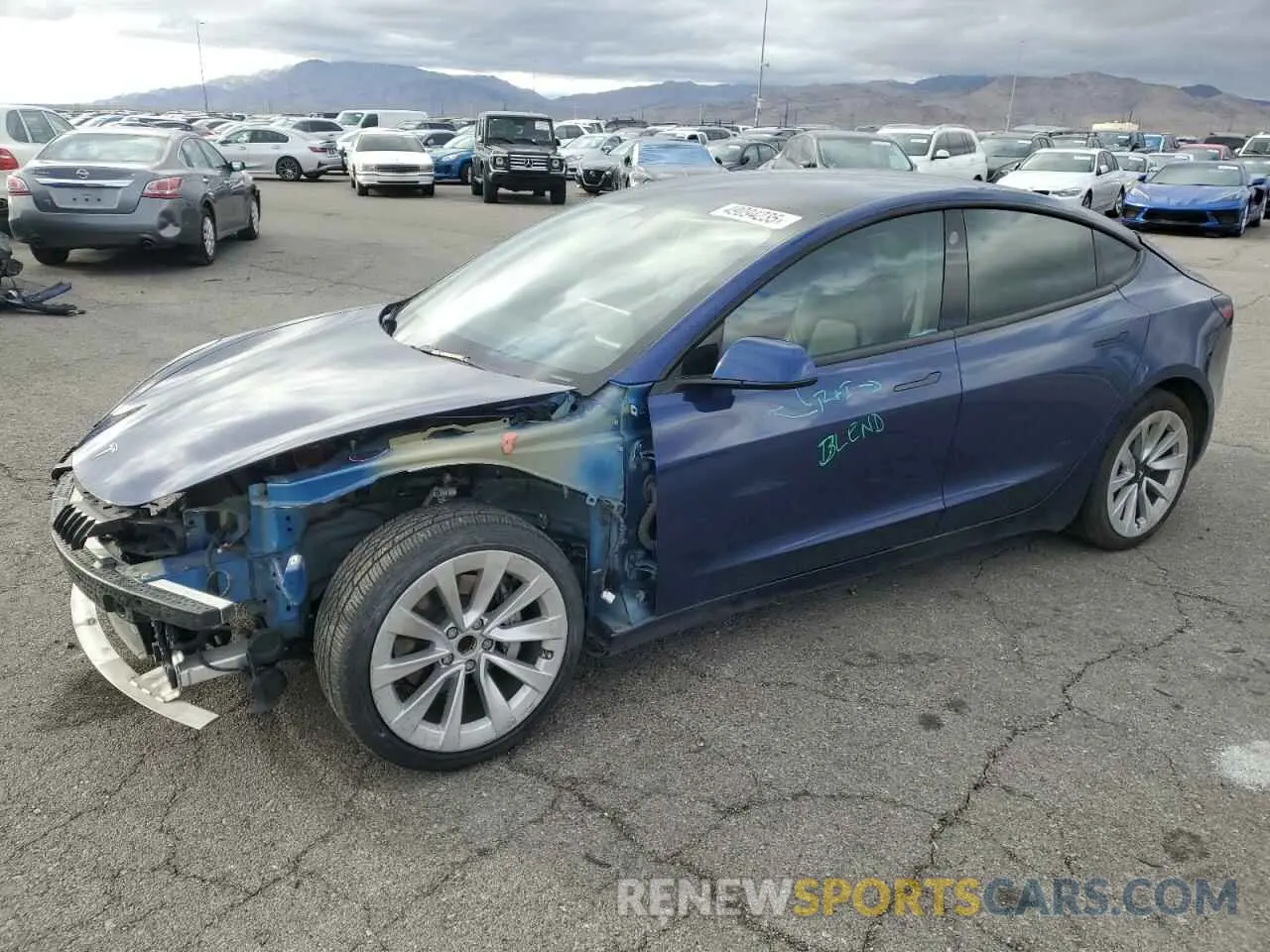 1 fotografías del automóvil dañado 5YJ3E1EA3NF145287 TESLA MODEL 3 2022