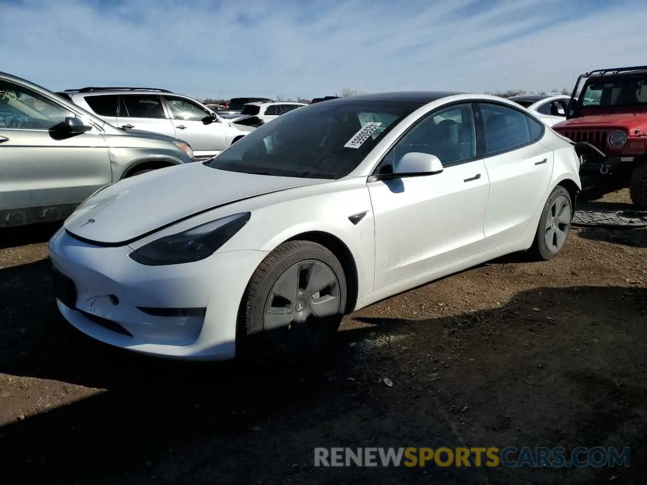 1 fotografías del automóvil dañado 5YJ3E1EA3NF154863 TESLA MODEL 3 2022