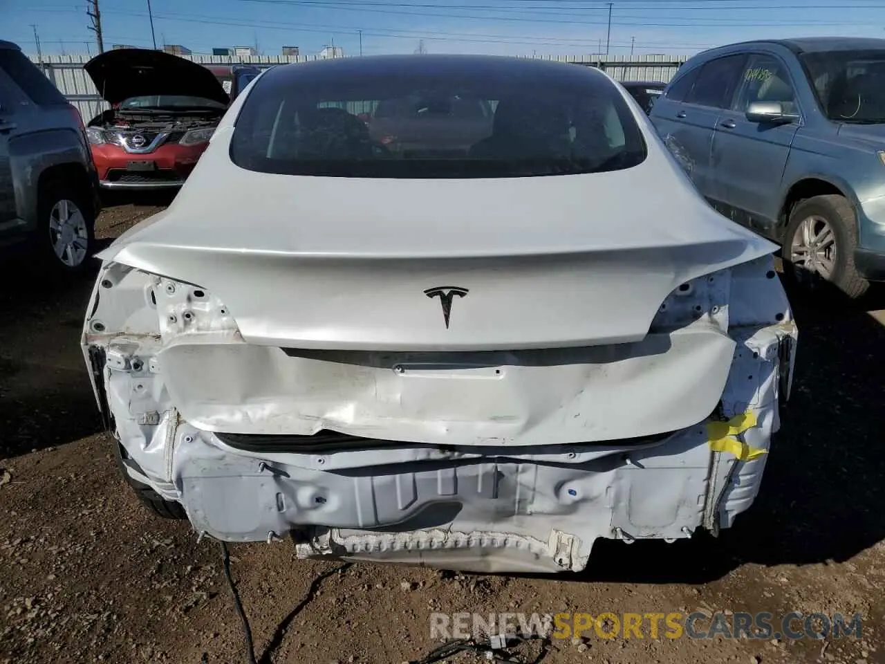 6 fotografías del automóvil dañado 5YJ3E1EA3NF154863 TESLA MODEL 3 2022