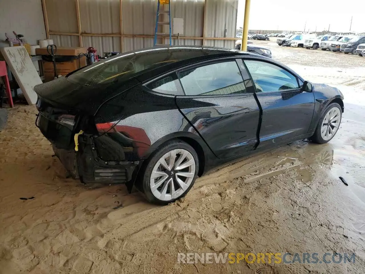 3 fotografías del automóvil dañado 5YJ3E1EA3NF185806 TESLA MODEL 3 2022