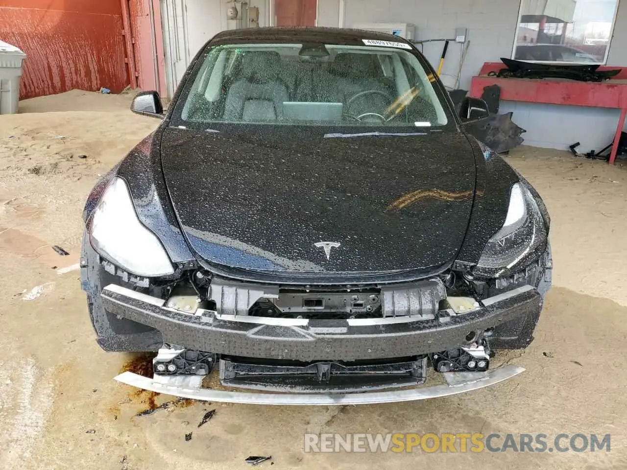 5 fotografías del automóvil dañado 5YJ3E1EA3NF185806 TESLA MODEL 3 2022