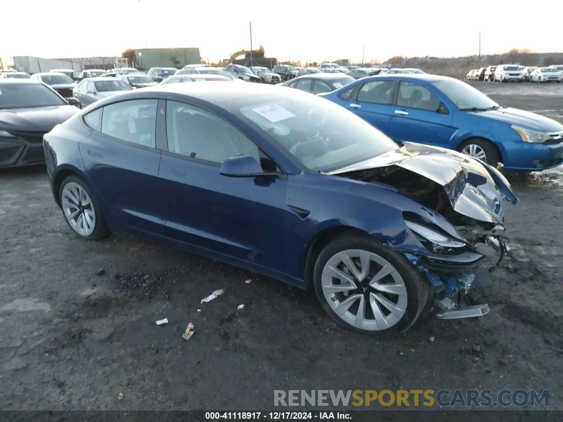 1 fotografías del automóvil dañado 5YJ3E1EA3NF189631 TESLA MODEL 3 2022