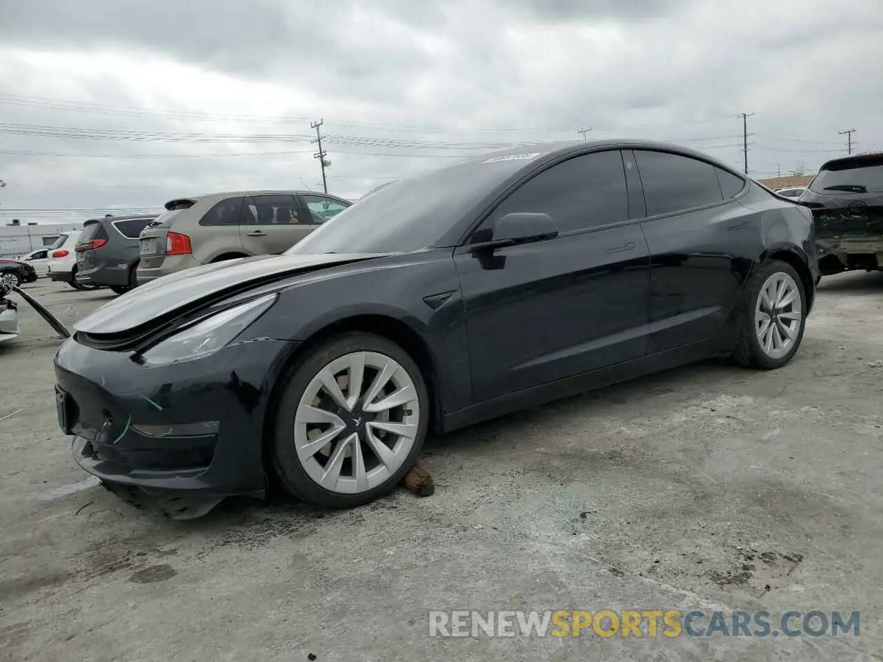 1 fotografías del automóvil dañado 5YJ3E1EA3NF190102 TESLA MODEL 3 2022