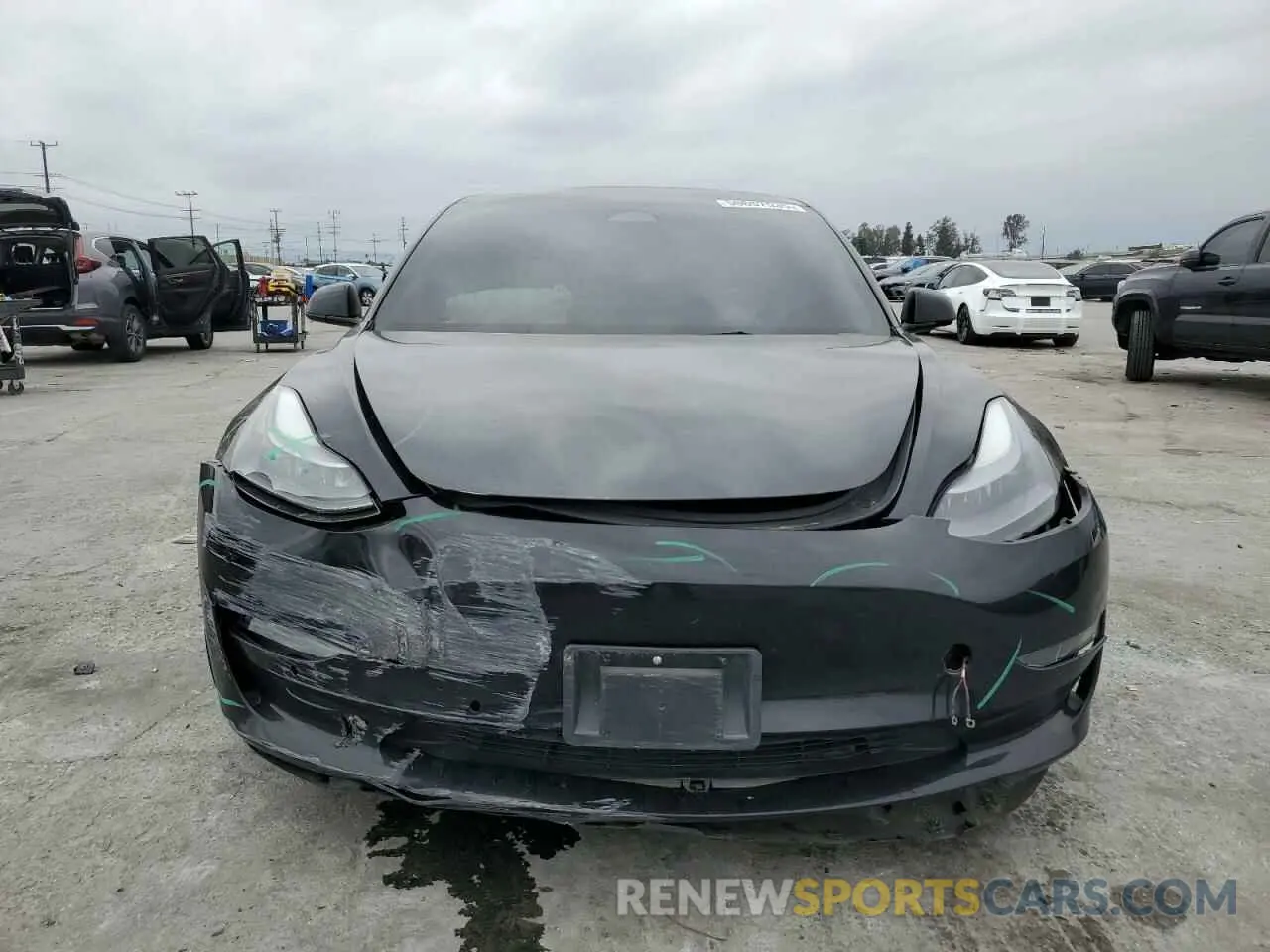 5 fotografías del automóvil dañado 5YJ3E1EA3NF190102 TESLA MODEL 3 2022