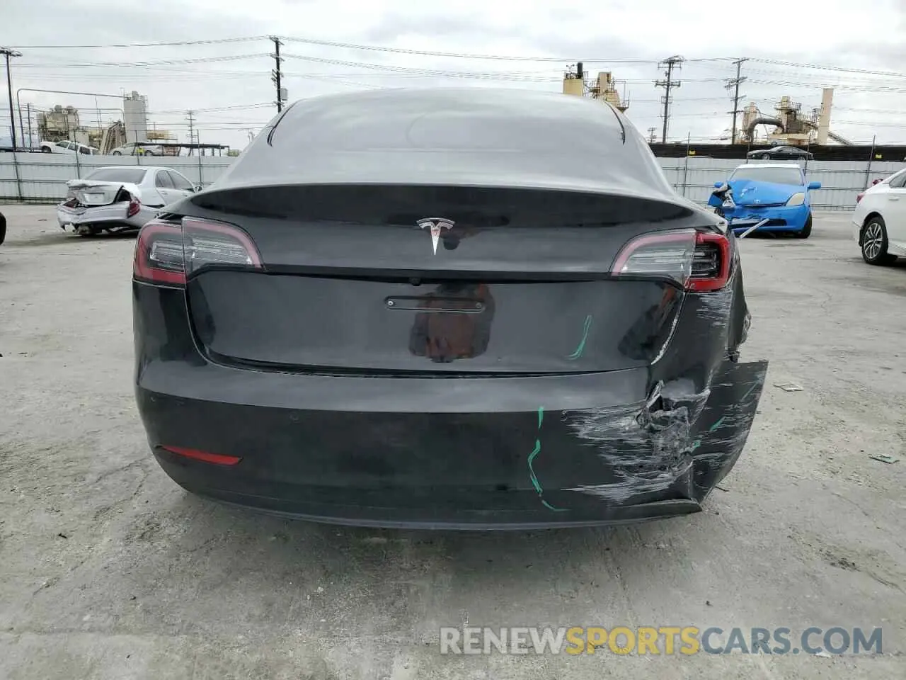 6 fotografías del automóvil dañado 5YJ3E1EA3NF190102 TESLA MODEL 3 2022