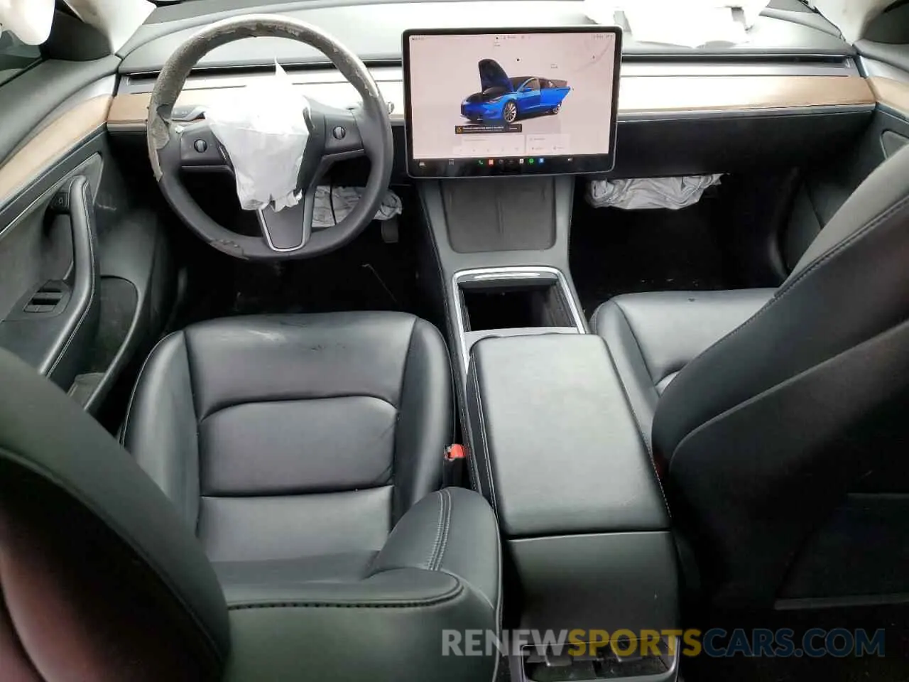 8 fotografías del automóvil dañado 5YJ3E1EA3NF190102 TESLA MODEL 3 2022