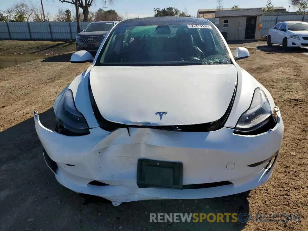 5 fotografías del automóvil dañado 5YJ3E1EA3NF190164 TESLA MODEL 3 2022
